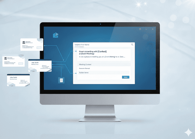 AI 自动生成展后个性化跟进邮件